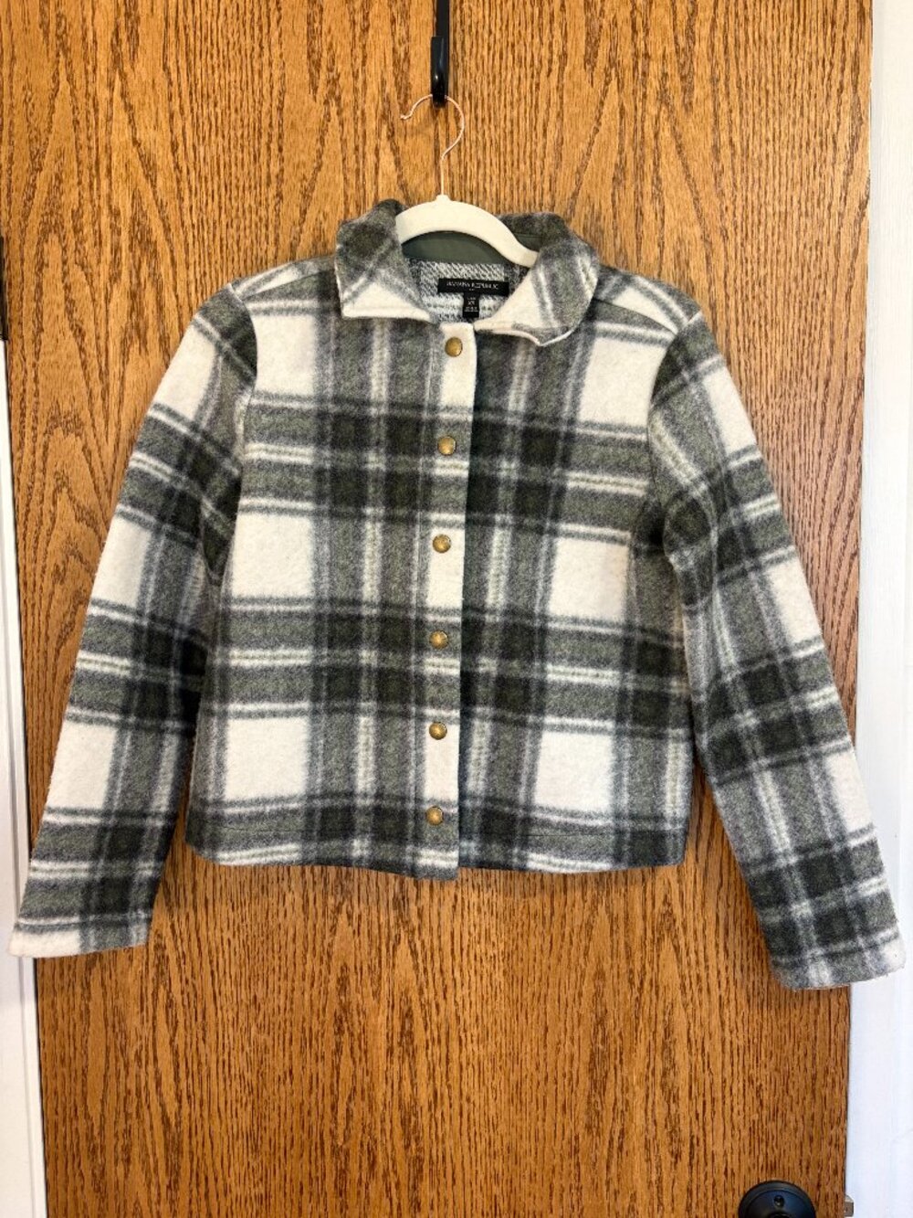 Banana Republic Cropped Jacket | Plaid